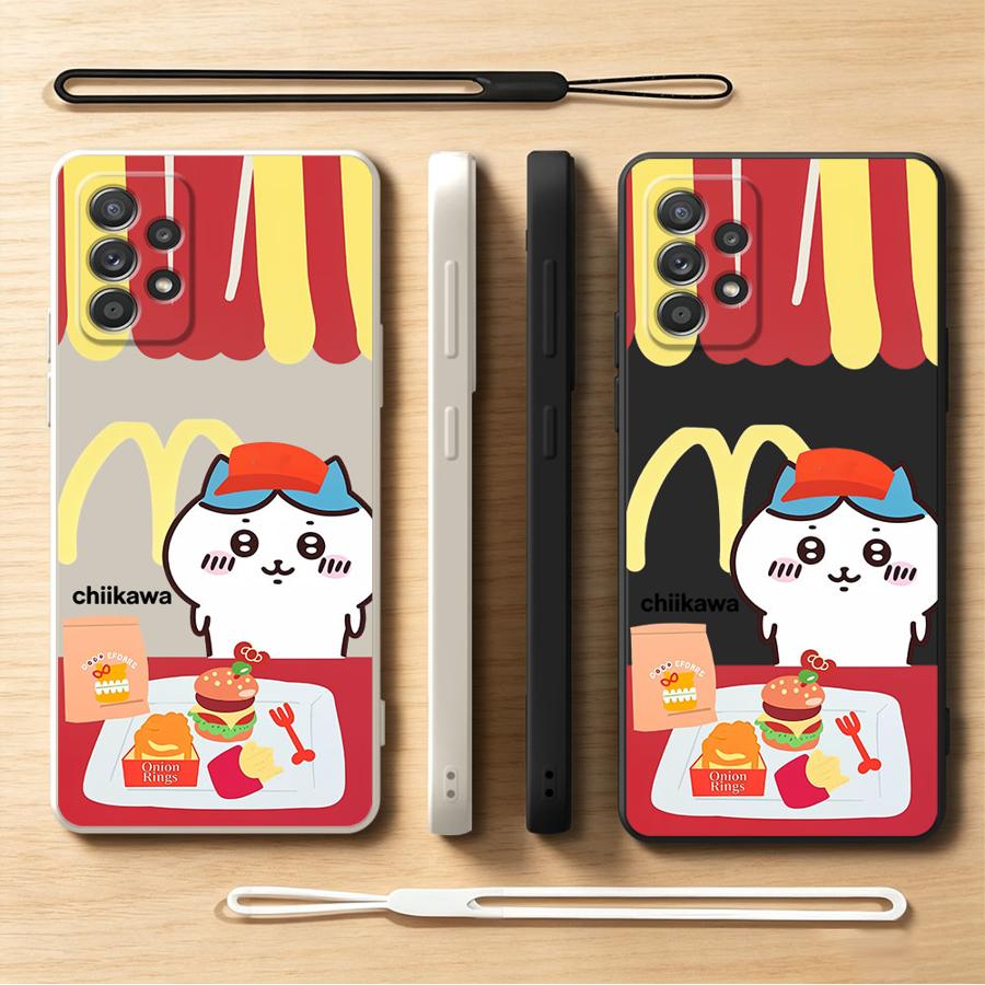 Lanyard Anime Logo - C-Chiikawas Cartoon Case for Samsung Galaxy