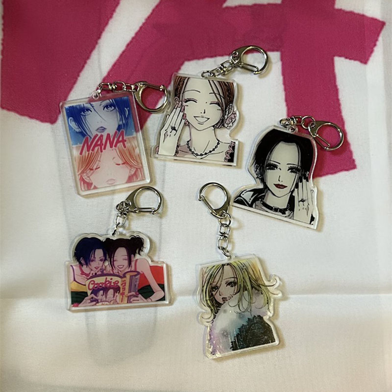 Nana Anime Merchandise - Nana Anime Acrylic Keyring Y2k Handmade