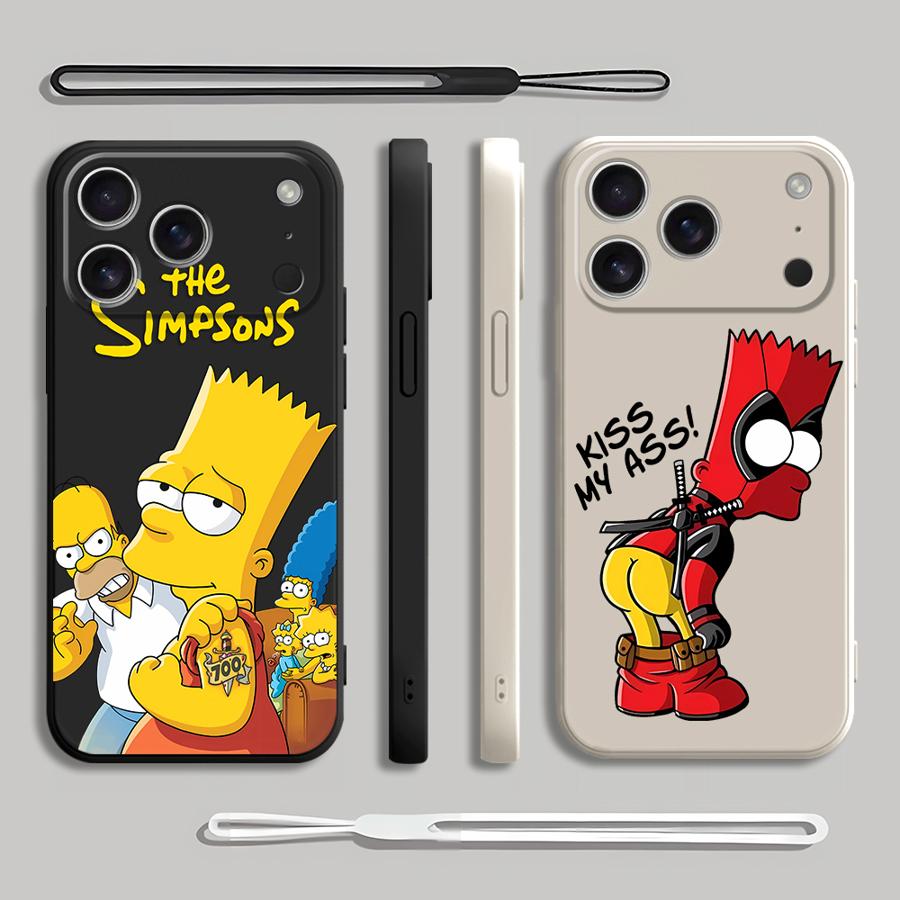 Red Bart Simpson Phone Cover C - огляд і ціна Lanyard Anime Logo