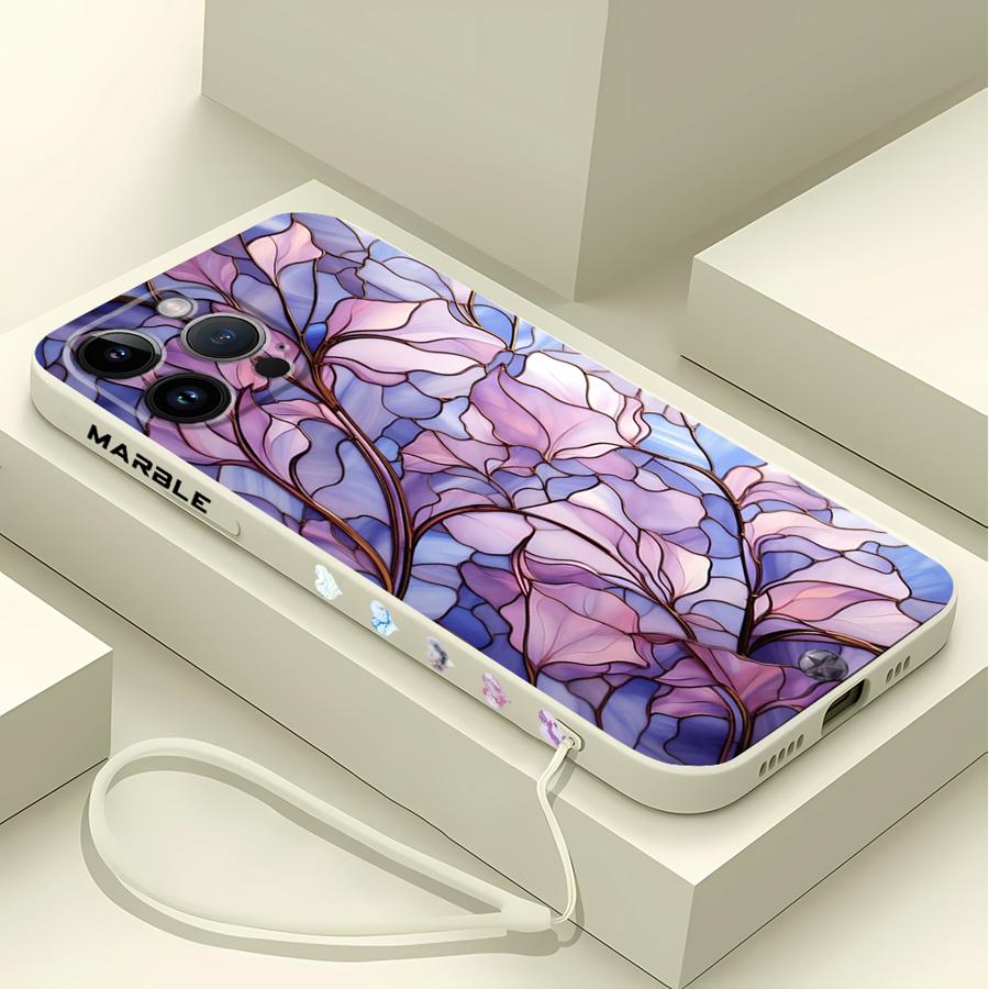 Flower Marble Phone Case for i - огляд і ціна Lanyard Anime Logo
