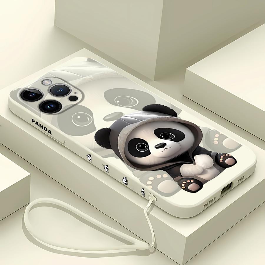 Cute Panda Phone Case for iPho - огляд і ціна Lanyard Anime Logo