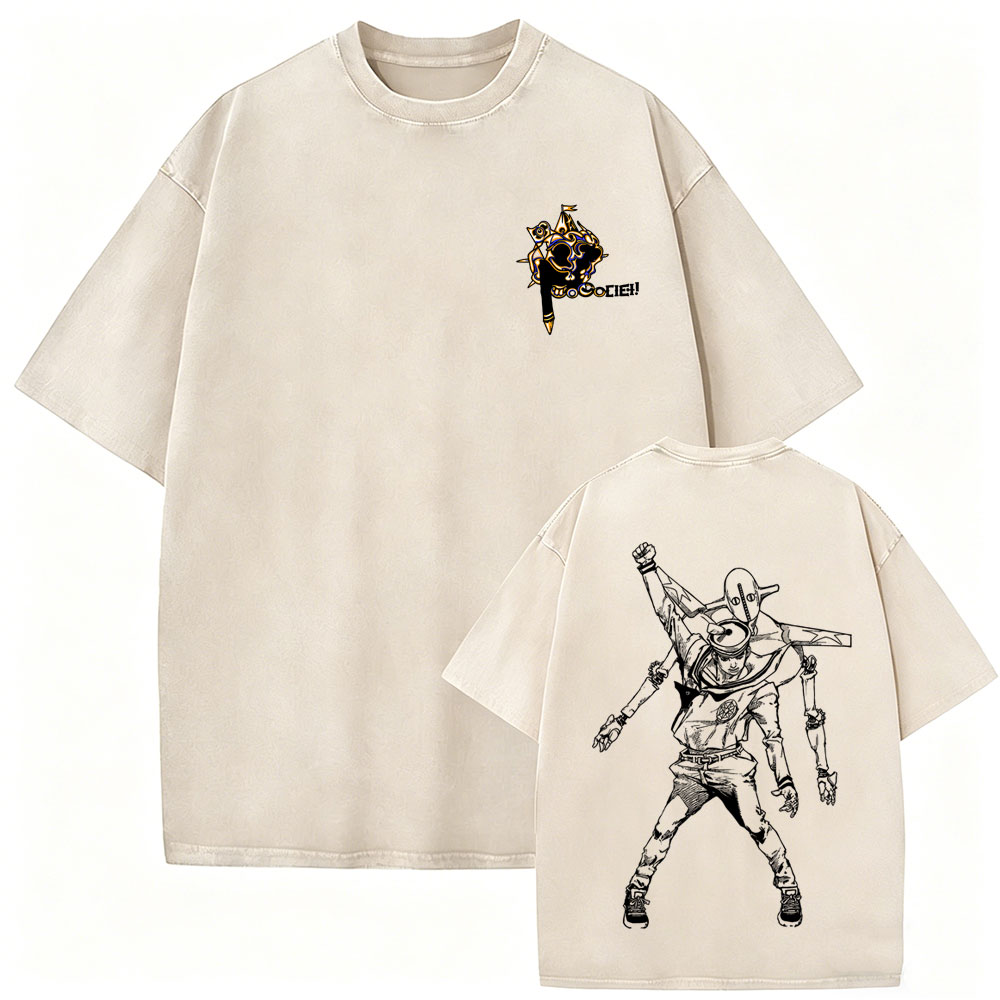 Washed Vintage Anime Jojo Biza - огляд і ціна Jojo Anime Merchandise